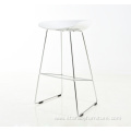 High footrest stool metal frame PP bar chair